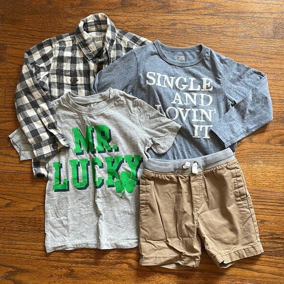 Boys 4T 5 Piece Bundle - Picture 1 of 13